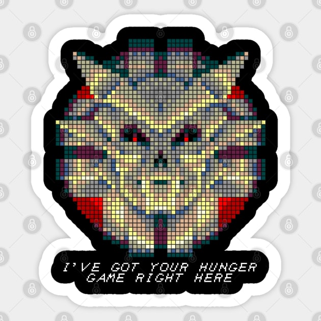 I Hunger Sticker by thelogbook